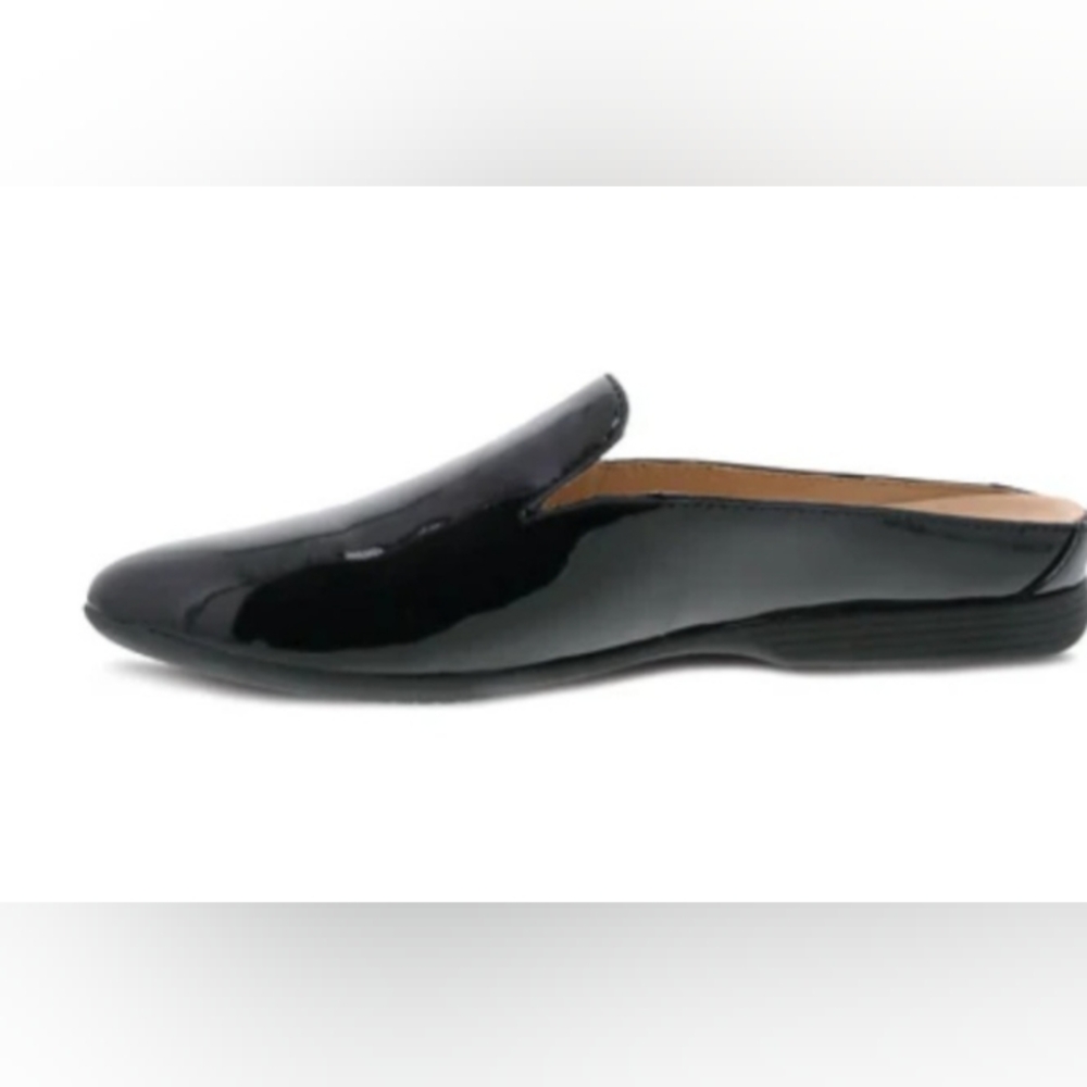 Dansko Lexie Black Patent Leather Mule Slip On Women's Size US 11.5-12 EU 42 NEW - Picture 6 of 16